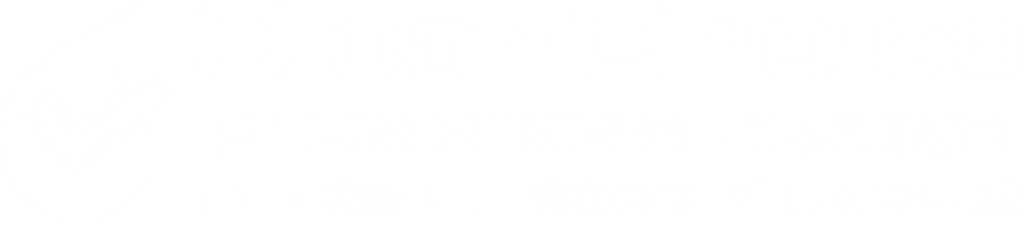 a black and white Clear Choice Plumbing and Heating Logo with white text
